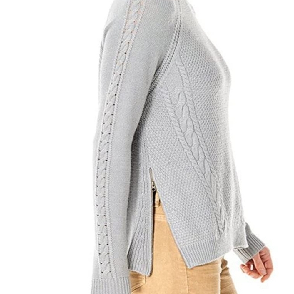 Carve Designs Cable Sweater - Gray